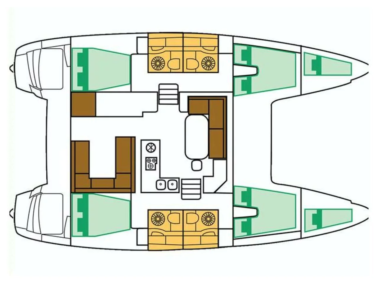 Lagoon 400 S2 (Giselle) Plan image - 4