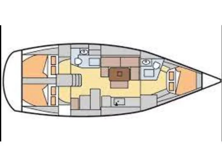 Dufour 405 Grand Large (Azorean Dream) Plan image - 1