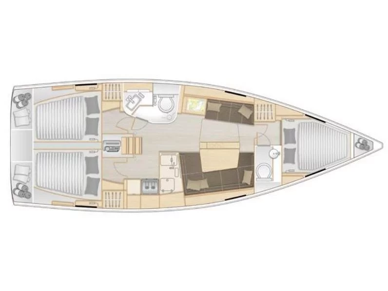 Hanse 388 (Medusa III) Plan image - 12