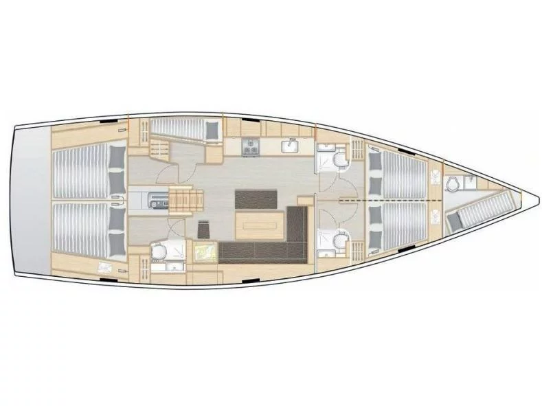 Hanse 508 (Medusa II) Plan image - 22