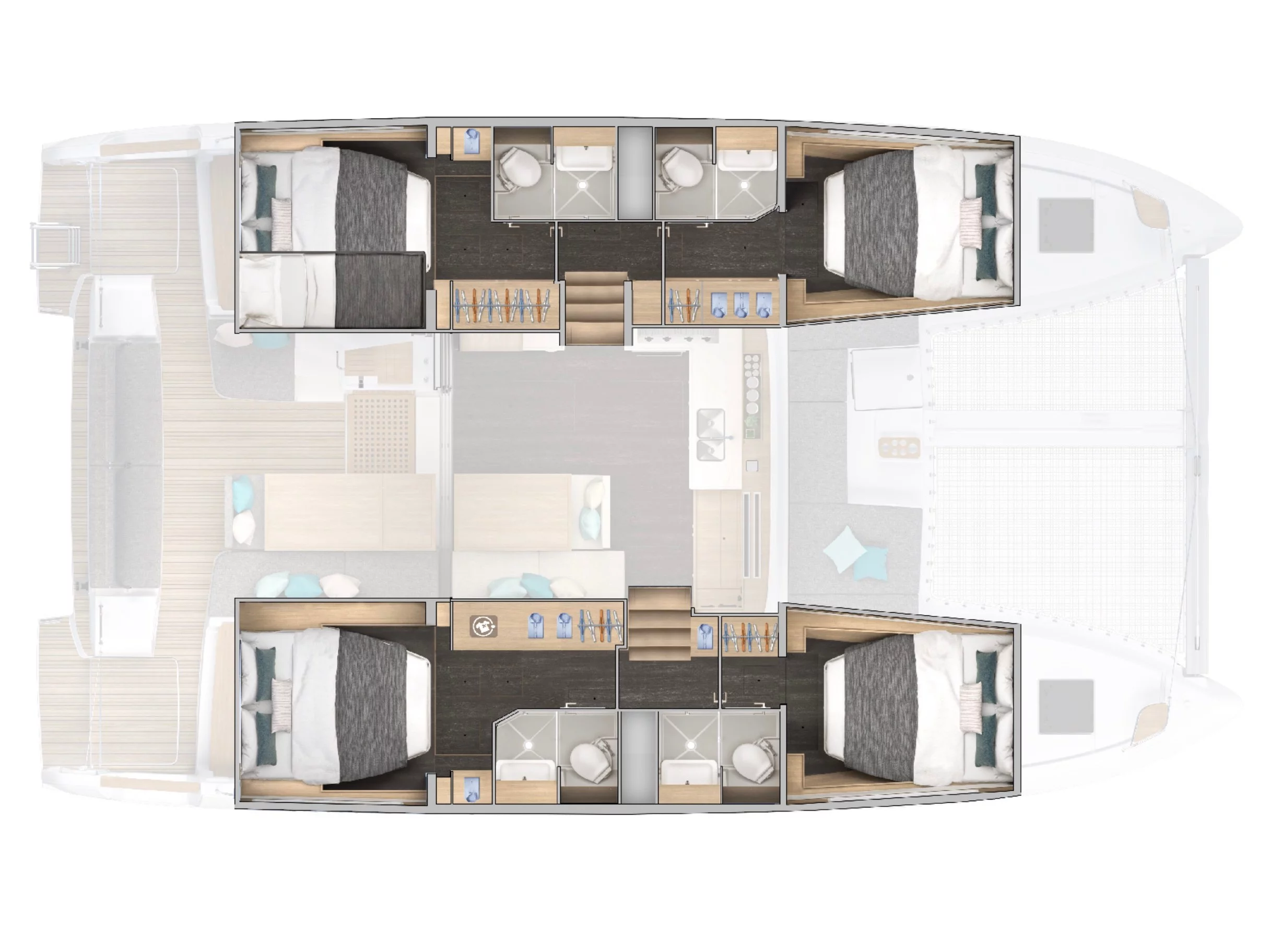 Lagoon 43 (Poe 43B) Plan image - 2