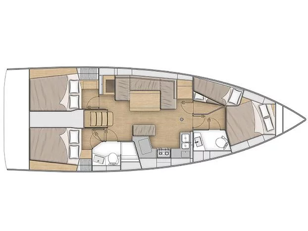 Oceanis 40.1 (Alma Libre VII) Plan image - 2