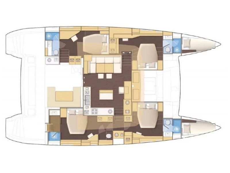 Lagoon 560 S2 (ICEBERG) Plan image - 8