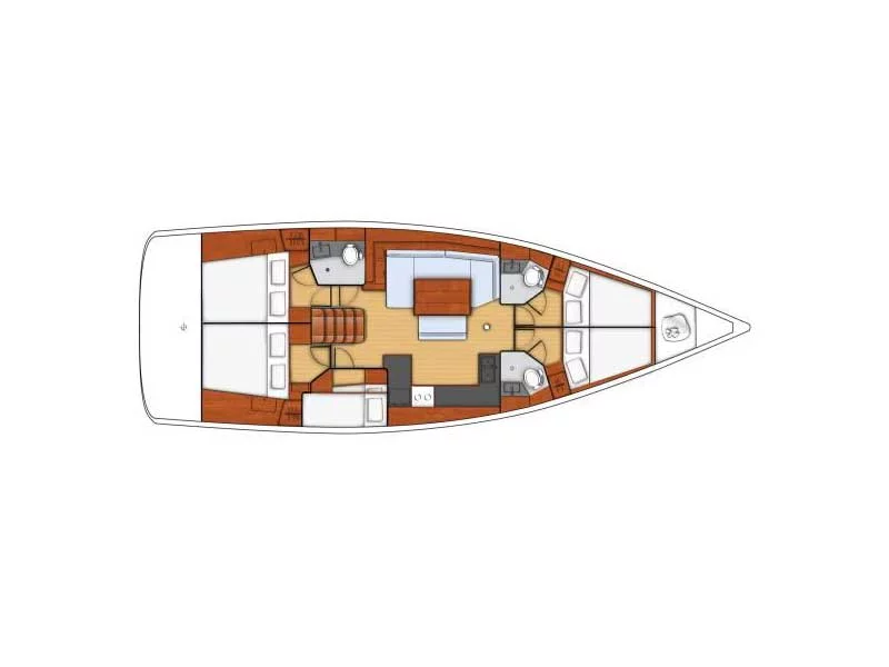 Oceanis 48.5 (Vanitosa) Plan image - 1
