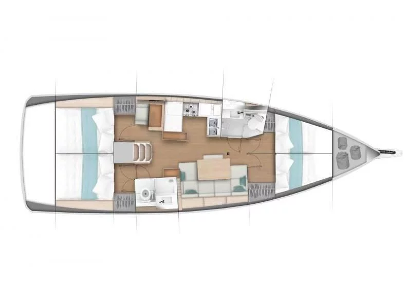 Sun Odyssey 440 (Milky Way) Plan image - 10