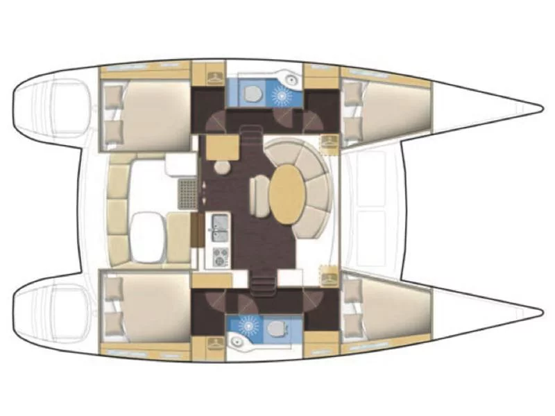 Lagoon 380 (AF-LAG380) Plan image - 2