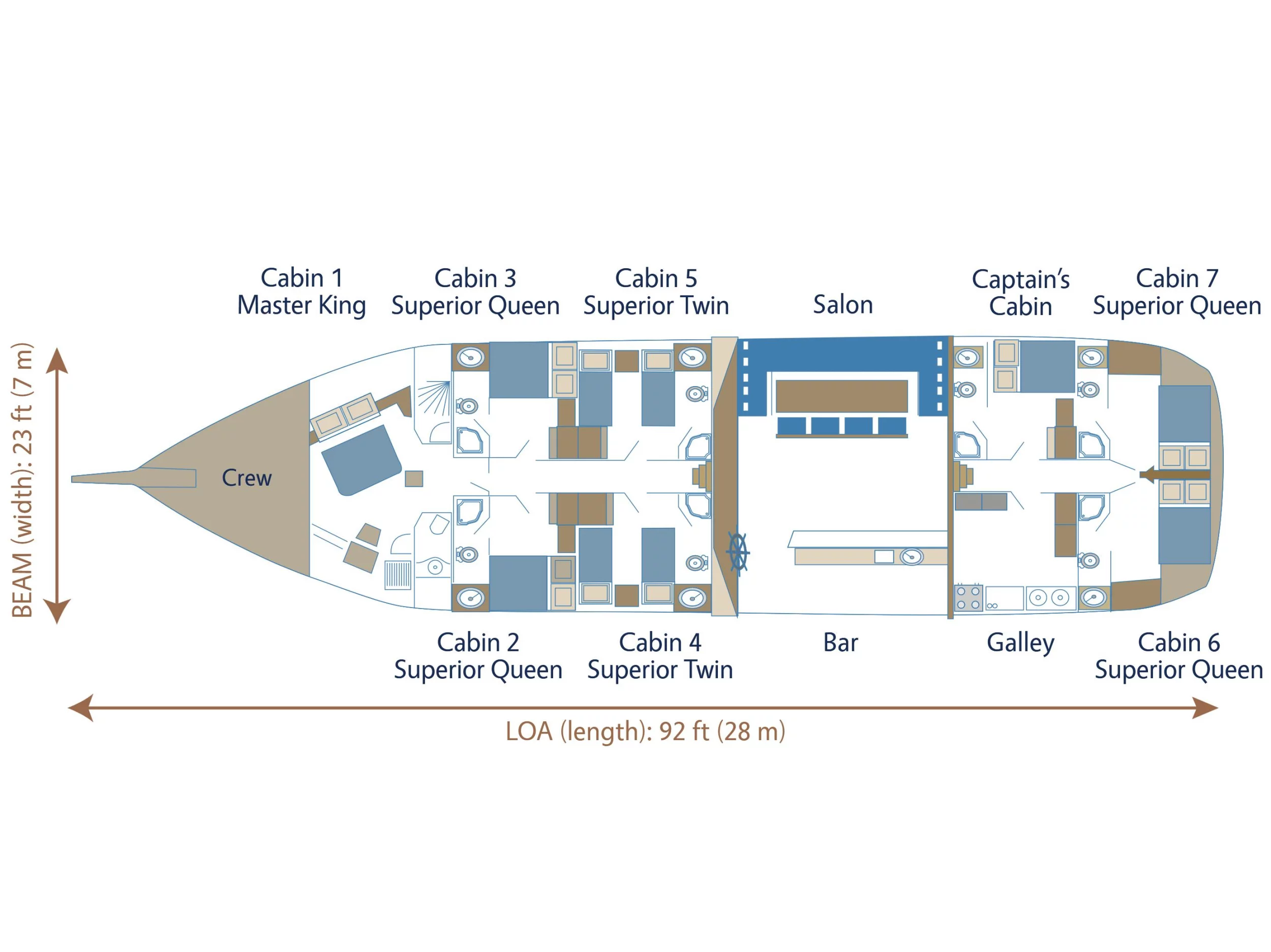 Fortuna - Luxury Sailing Gulet (Fortuna) Plan image - 32
