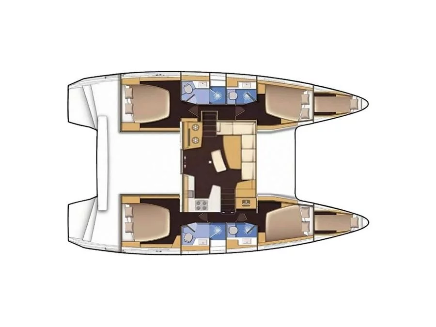Lagoon 42 (Niki) Plan image - 15