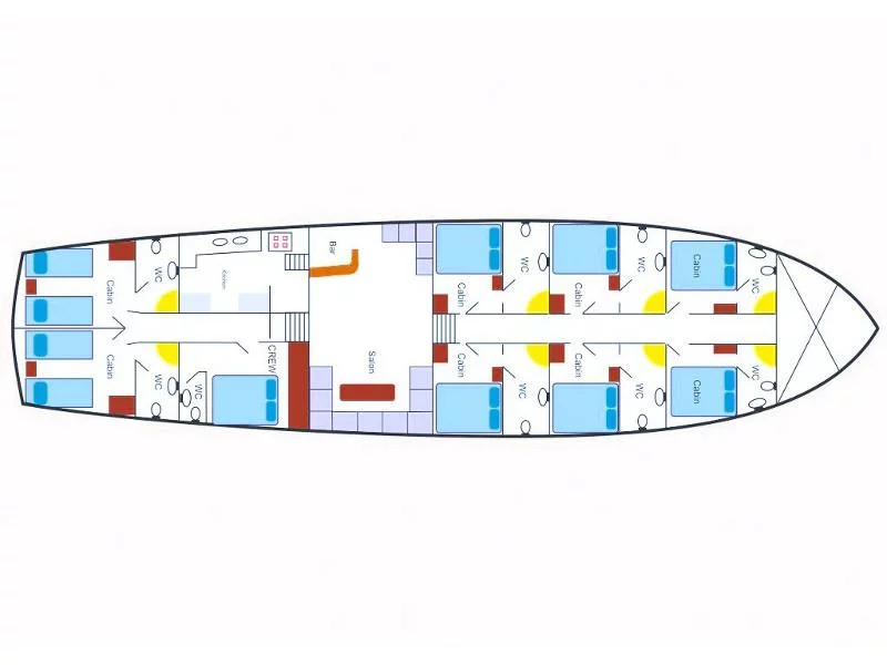 Gulet - Perla del Mar 1 (Perla del Mar 1) Plan image - 56