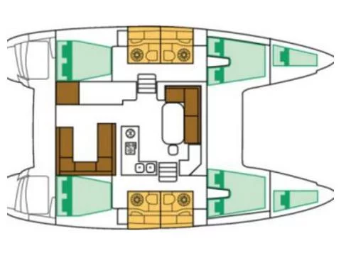 Lagoon 400 S2 (SUNSHINE) Plan image - 15