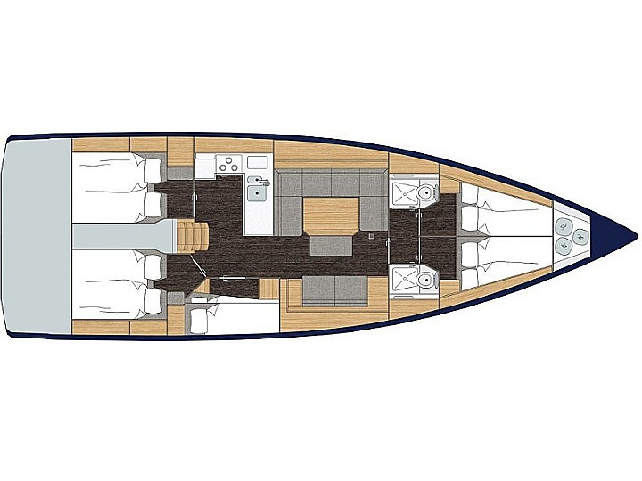Photo #7 - Bavaria C45 (5 cabins, 10pax) (MG-C45-21-MBD) en Athènes - 24933