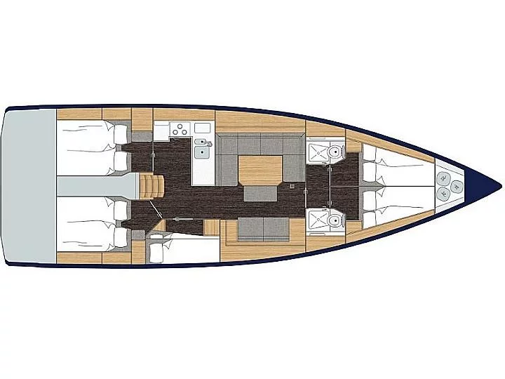 Bavaria C45 (5 cabins, 10pax) (MG-C45-21-MBD) Plan image - 6