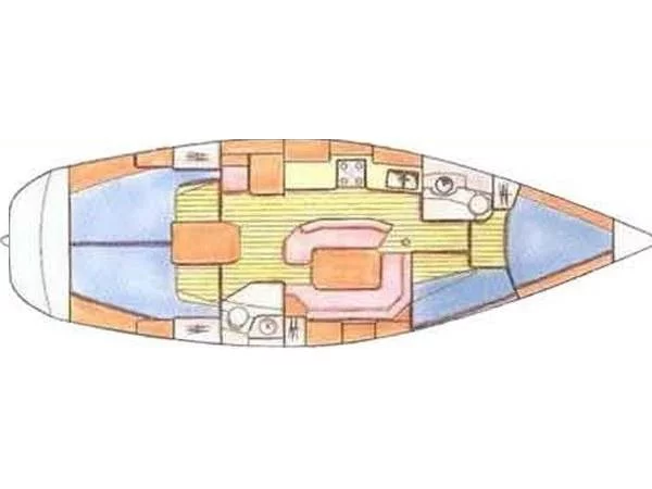 Sun Odyssey 42.2 (4 cab.) (MG-SO42.2-96-BS) Plan image - 1