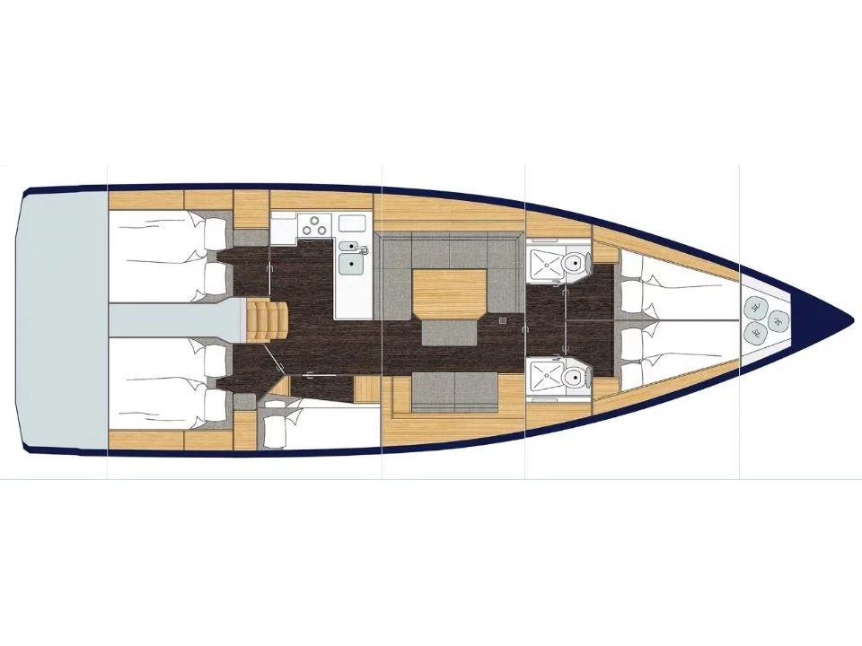 Bavaria C45 (5 cab.) (MG-C45-20-GK) Plan image - 8