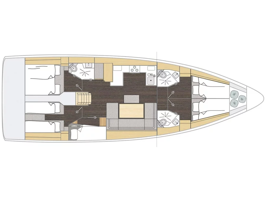 Bavaria C46 (Kebifaiv) Plan image - 1