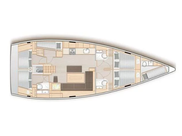 Hanse 508 (5 cab.) (MG-H508-19-VA) Plan image - 7