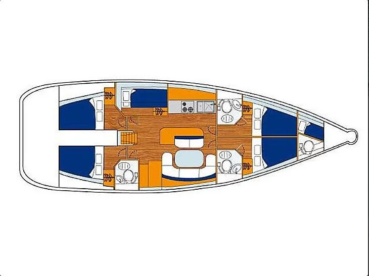 Cyclades 50.5 (5 cab.) (MG-CYCL50.5-09-TSA) Plan image - 4
