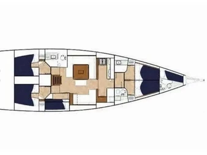 Dufour 560 Grand Large (6 cab.) (MG-DUF560-20-RA) Plan image - 4