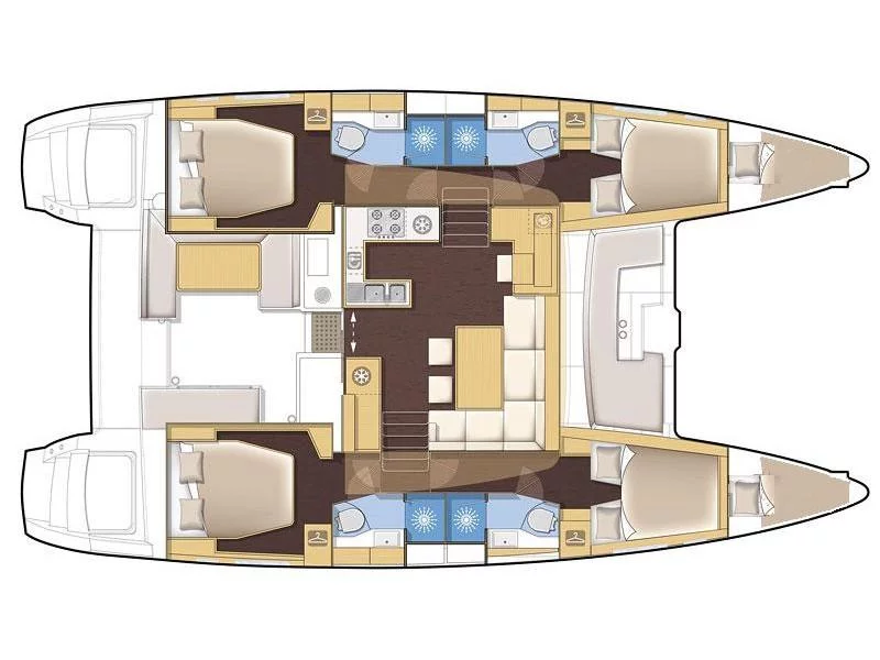 Lagoon 450 F (4 cab.) (MG-LAG450F-19-M) Plan image - 13
