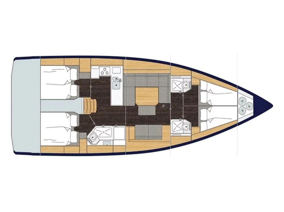 Bavaria C45 (4 cab.) (MG-C45-19-KN) Plan image - 8