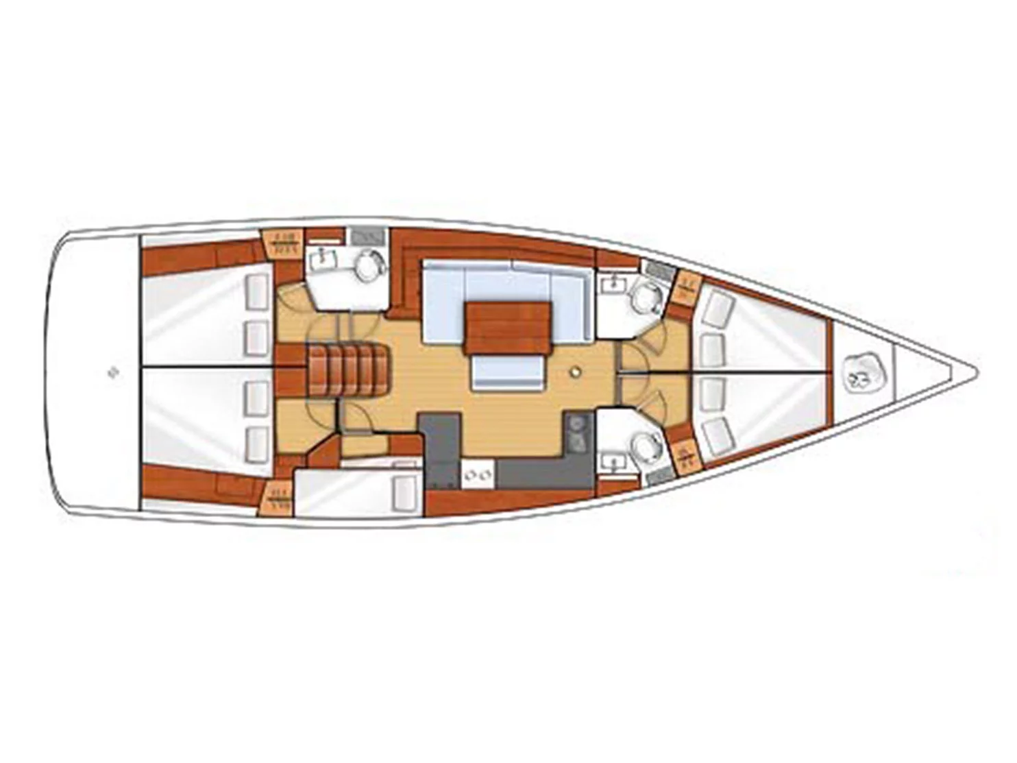 Oceanis 48 (5 cab.) (MG-OC48-15-TRP) Plan image - 4