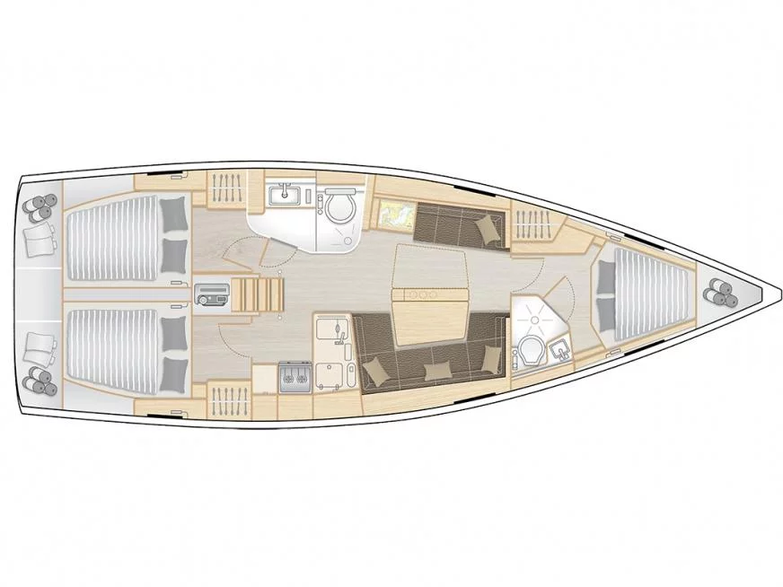 Hanse 418 (3 cab.) (MG-H418-21-VP) Plan image - 3