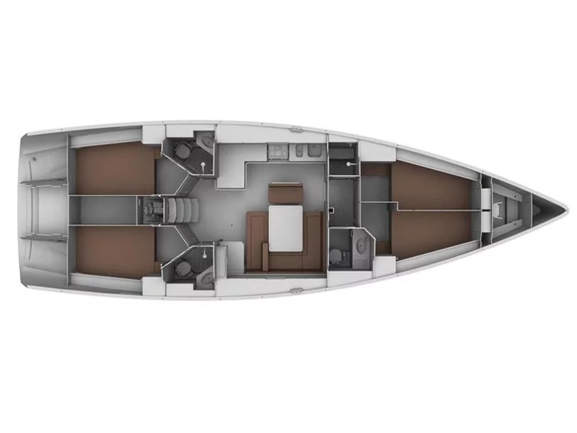 Bavaria Cruiser 45 (4 cab.) (MG-CR45-11-KS) Plan image - 3