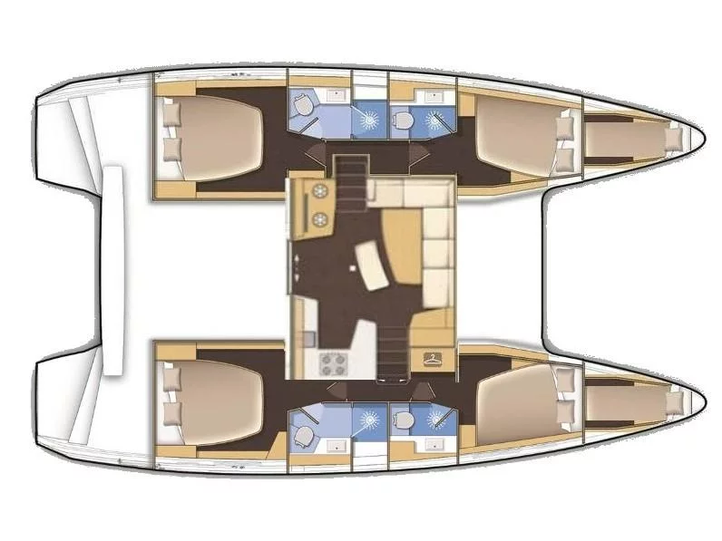 Lagoon 42 (4 cab) (MG-LAG42-20-S) Plan image - 5
