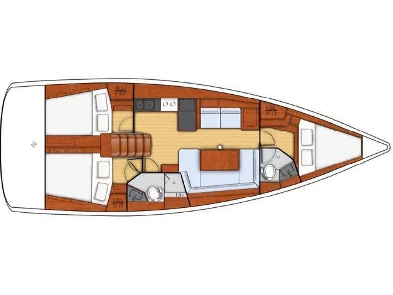 Oceanis 41.1 (3 cab.) (MG-OC41.1-17-GKOS) Plan image - 6