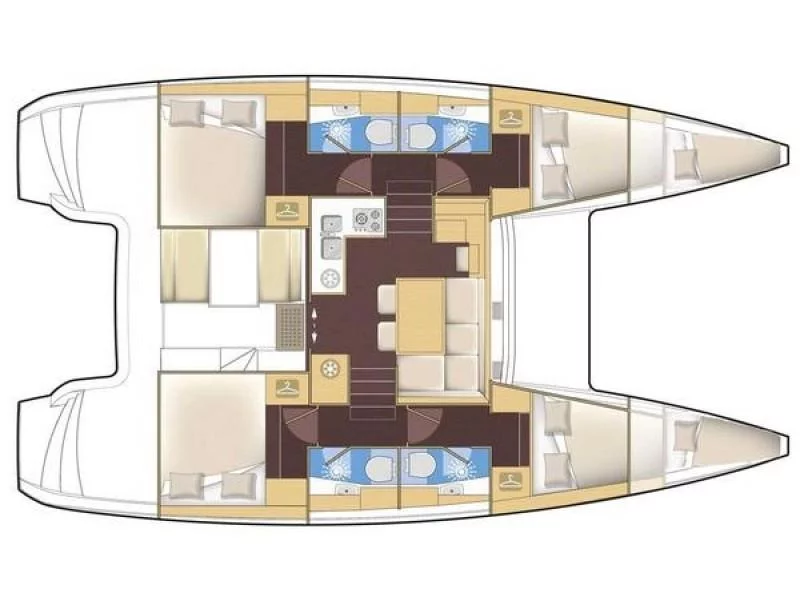 Lagoon 40 (4 cab.) (MG-LAG40-19-SV) Plan image - 4