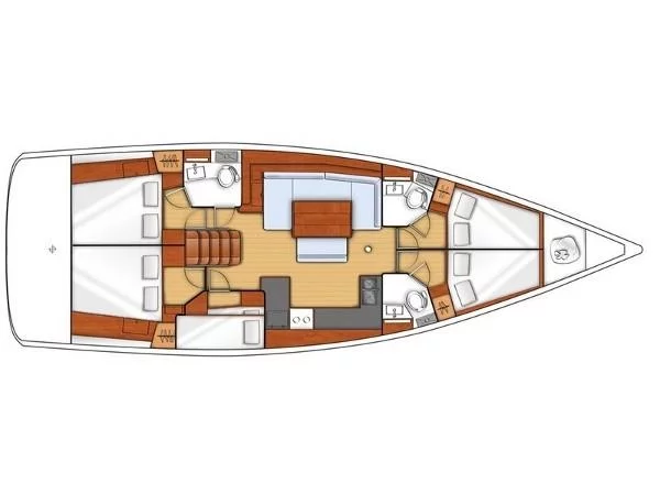 Oceanis 48 (5 cab.) (MG-OC48-15-GS) Plan image - 5