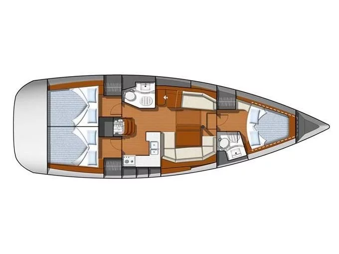 Sun Odyssey 42DS (3 cab.) (MG-SO42-11-BS) Plan image - 1