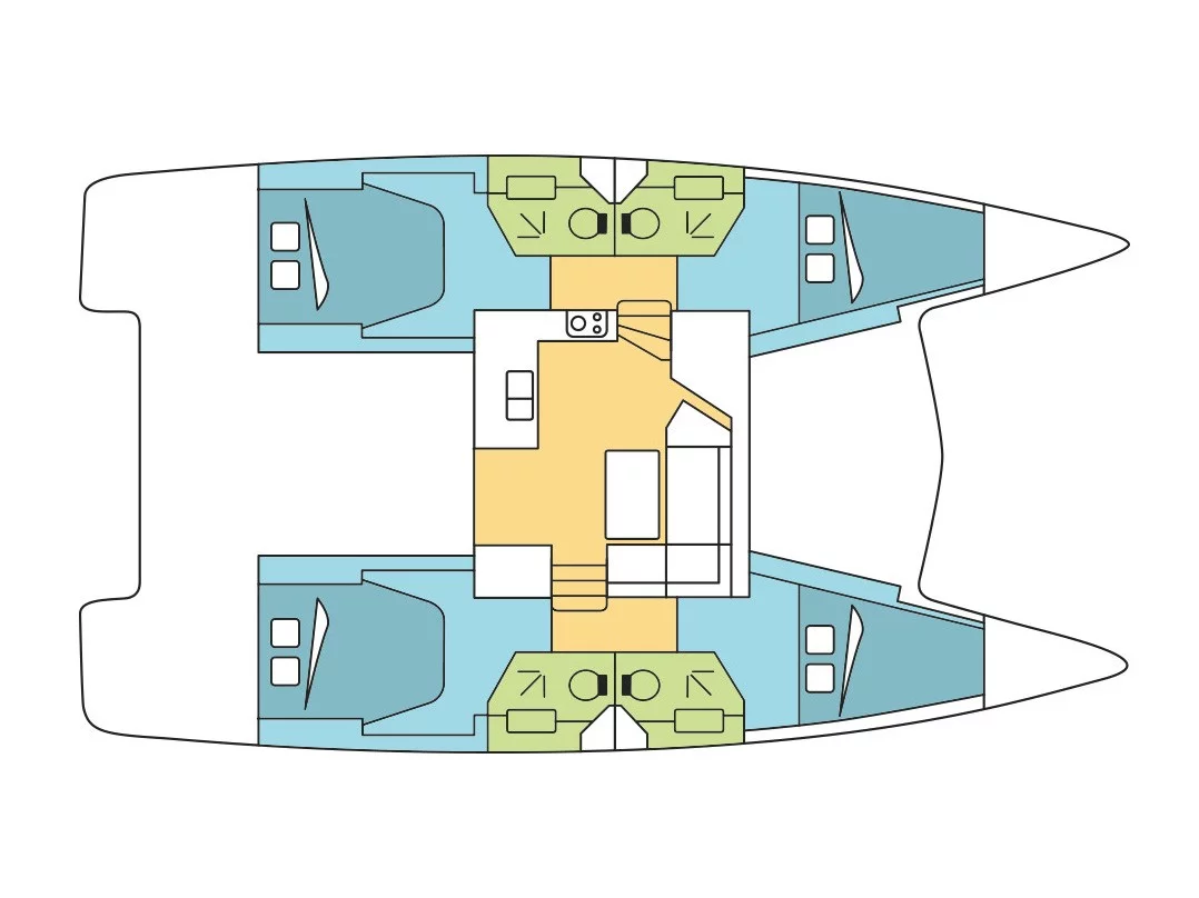 Isla 40 (4 cab.) (MG-ISL40-24-PE) Plan image - 3