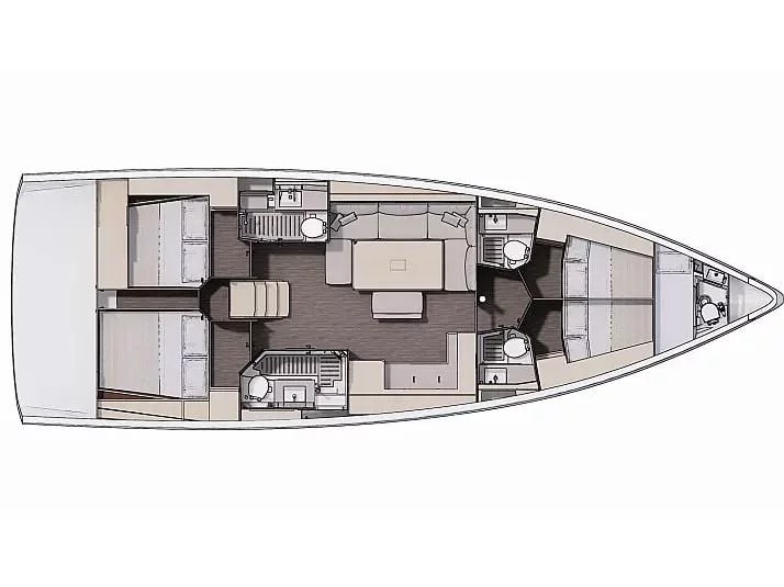 Dufour 470 (5 cab.) (MG-DUF470-22-ME) Plan image - 4