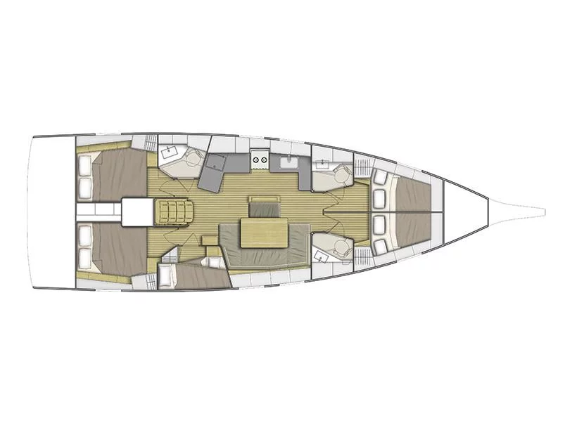 Oceanis 46.1 (5 cab) (MG-OC46.1-24-GLC) Plan image - 4