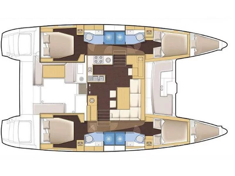 Lagoon 450 F (4 cab) (MG-LAG450F-16-ZH) Plan image - 10