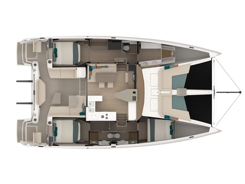 Nautitech 48 Open (Luna) Plan image - 5