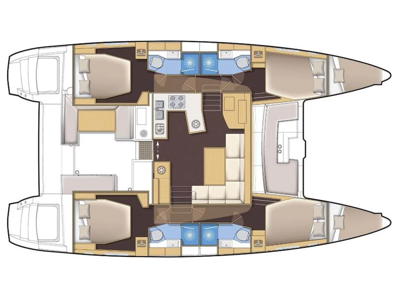 Lagoon 450 Flybridge (Alex Jr.) Plan image - 11