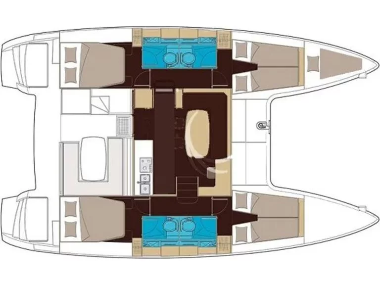 Lagoon 400 S2 (Red Sail) Plan image - 5