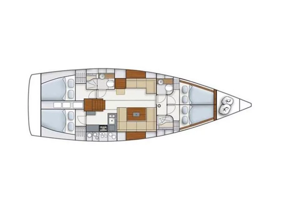 Hanse 445 (Maja III) Plan image - 2