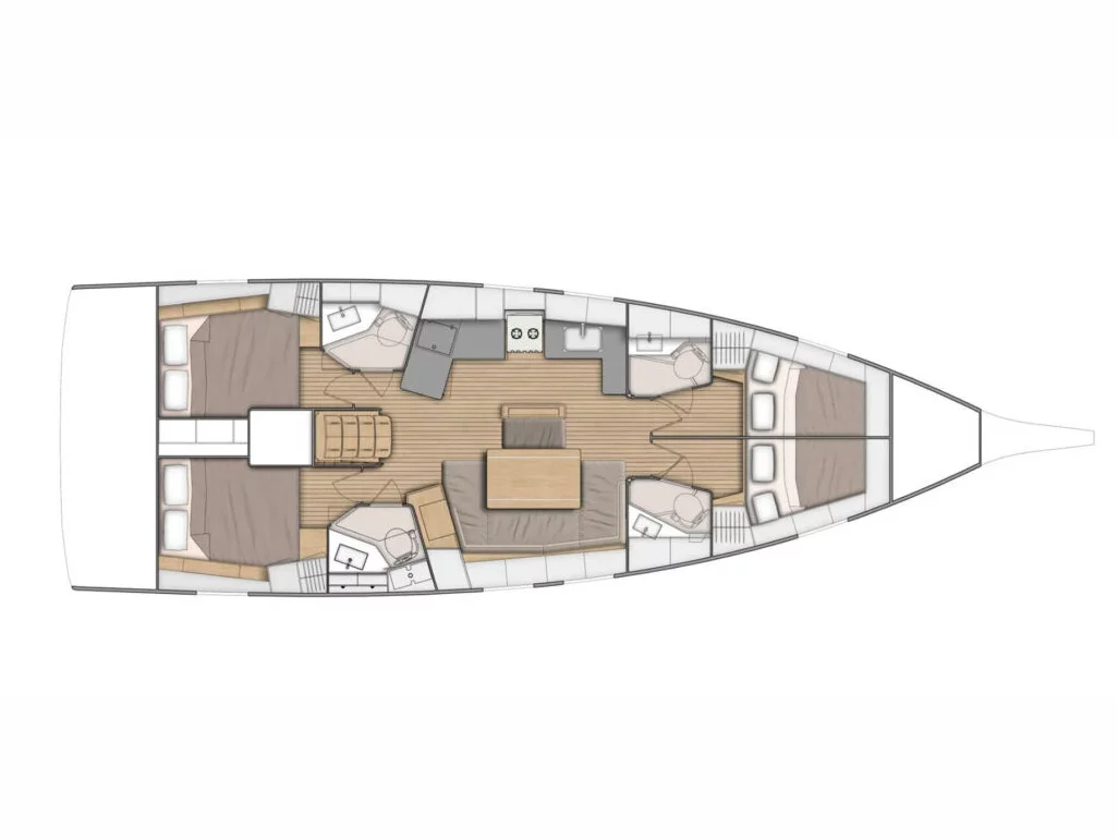 Oceanis 46.1 (Maracuya) Plan image - 9