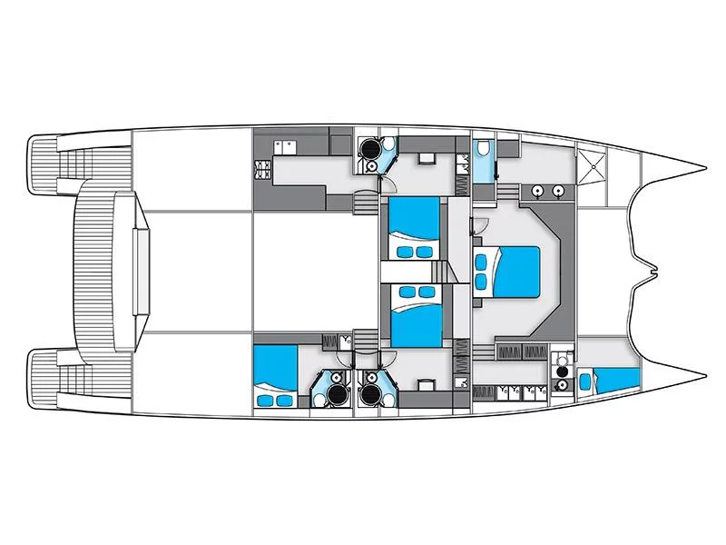 Sunreef 70 Power (CLOUDS) Plan image - 1