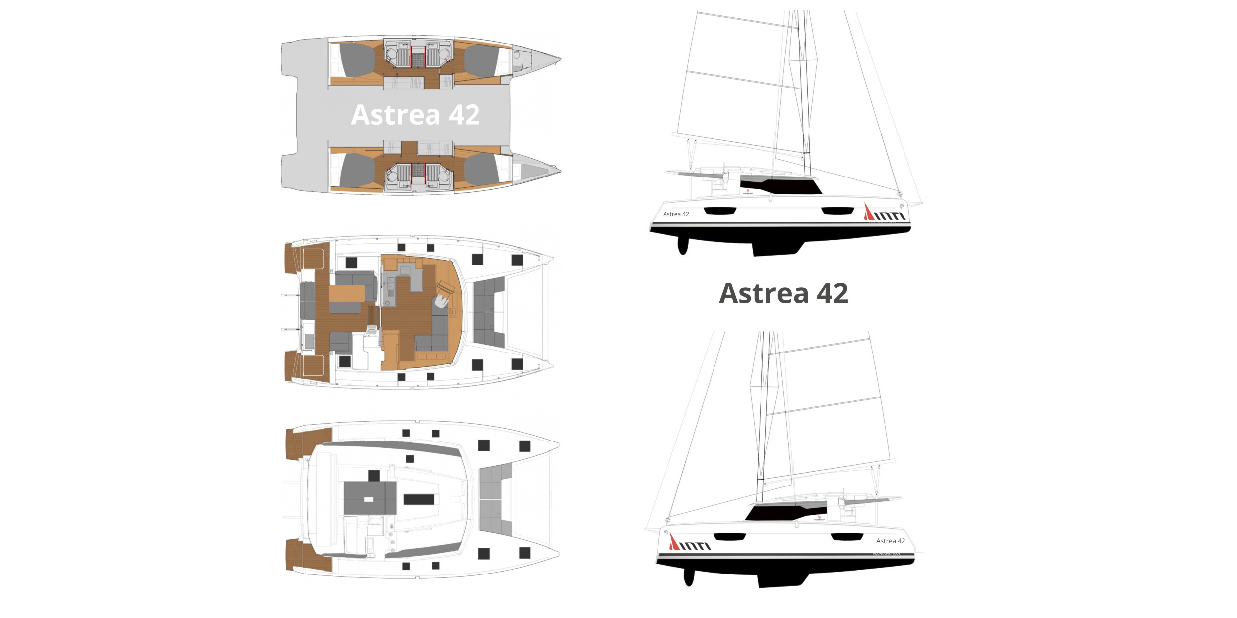 Fountaine Pajot Astréa 42 (Wm-Ac in dinette-Gen-Sol.Pan) — photo 52