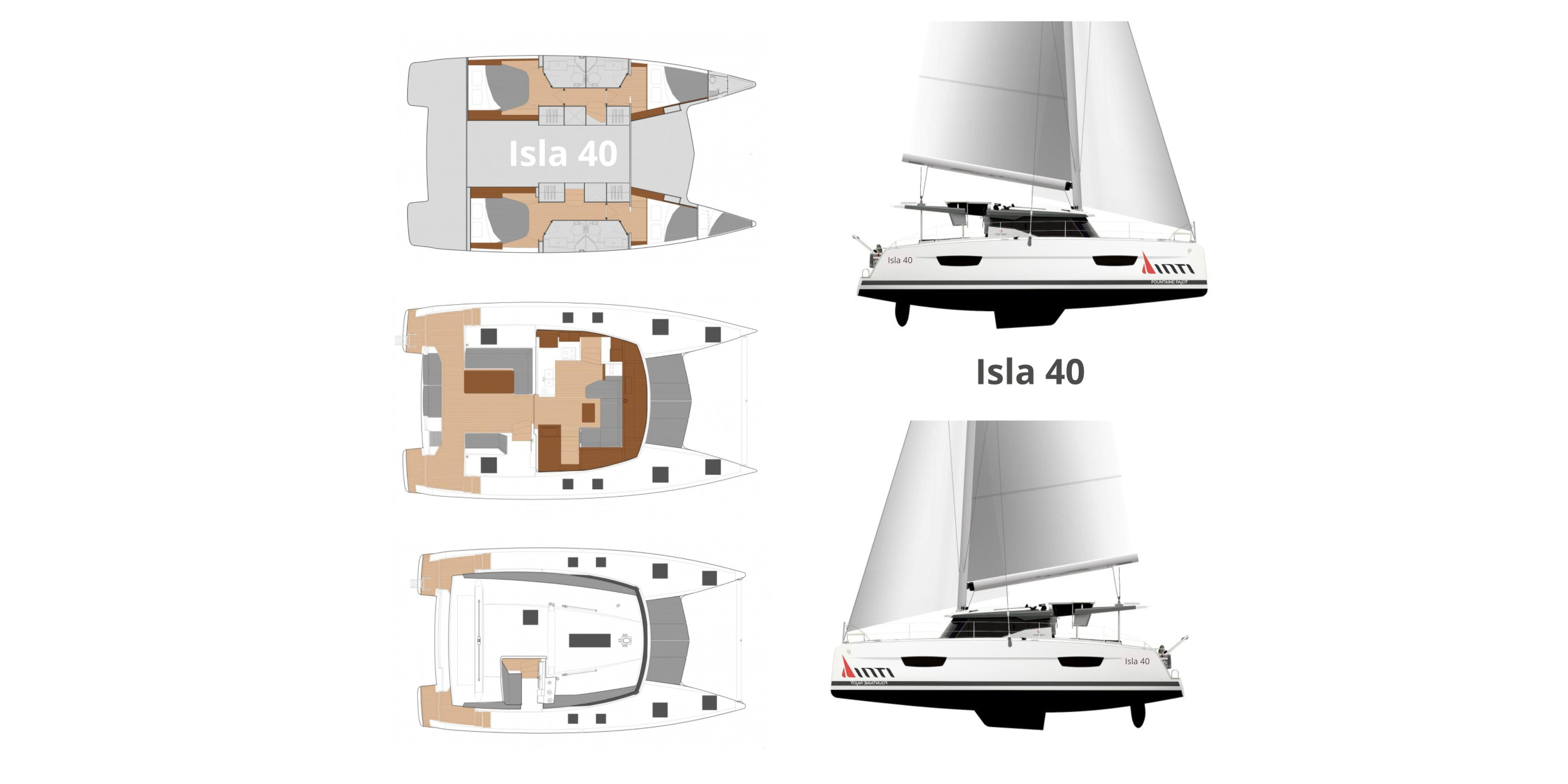 Fountaine Pajot Isla 40 (Wm-Ac in dinette-Gen-Sol.Pan) — photo 14