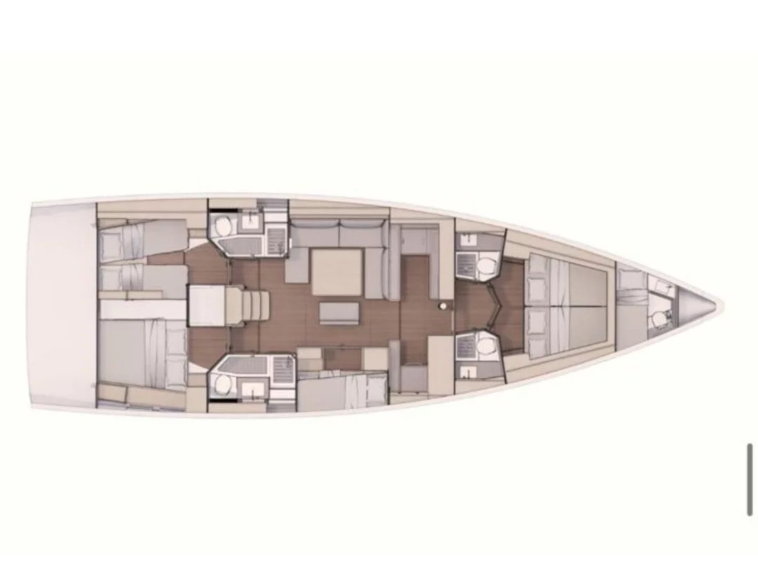 Dufour 530 Grand Large (Saro) Plan image - 8