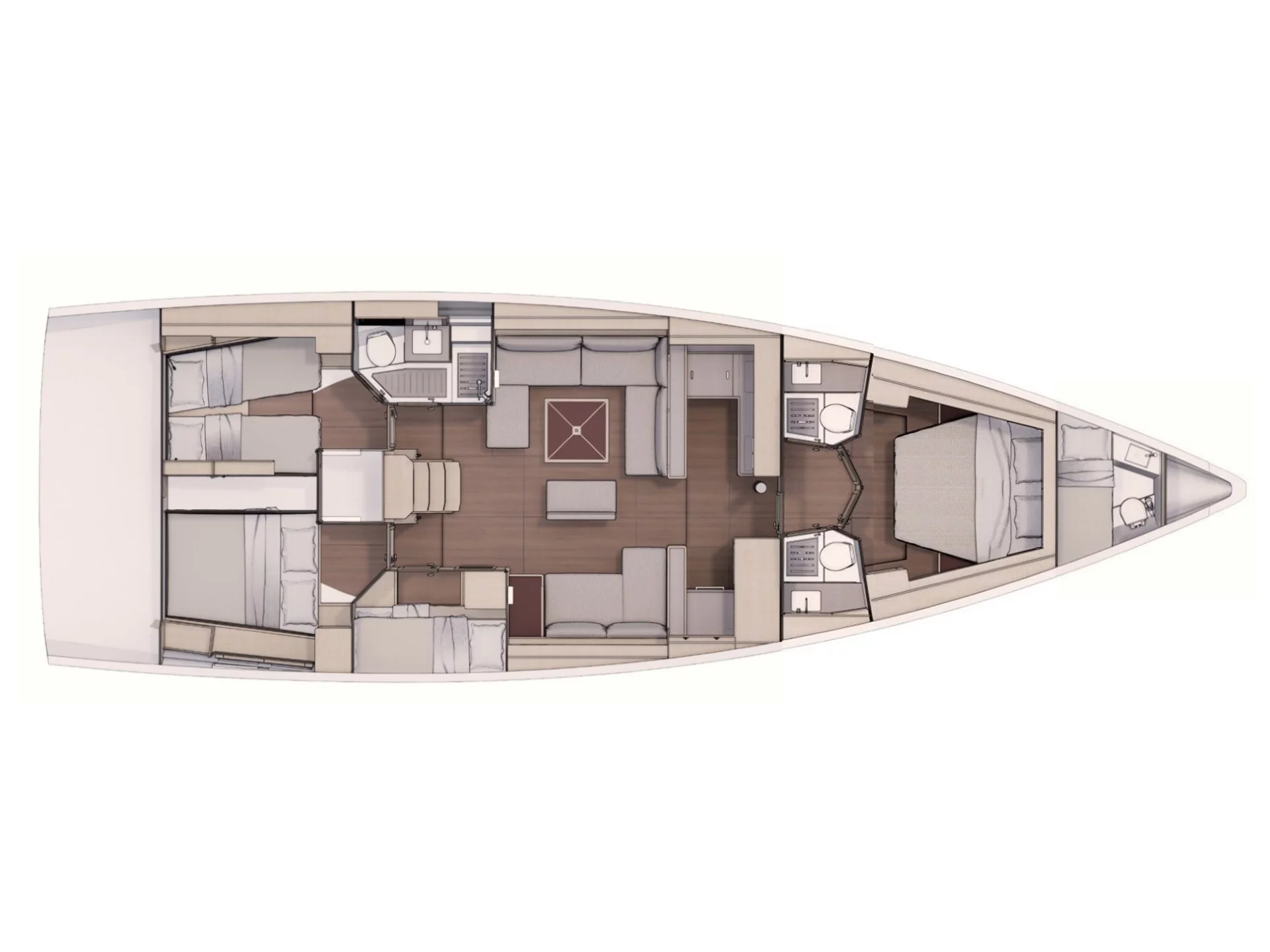 Dufour 530 Owner's version (Gringott) Plan image - 40