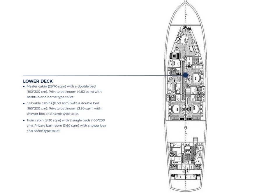 Luxury Sailing Yacht (Alessandro I) Plan image - 41