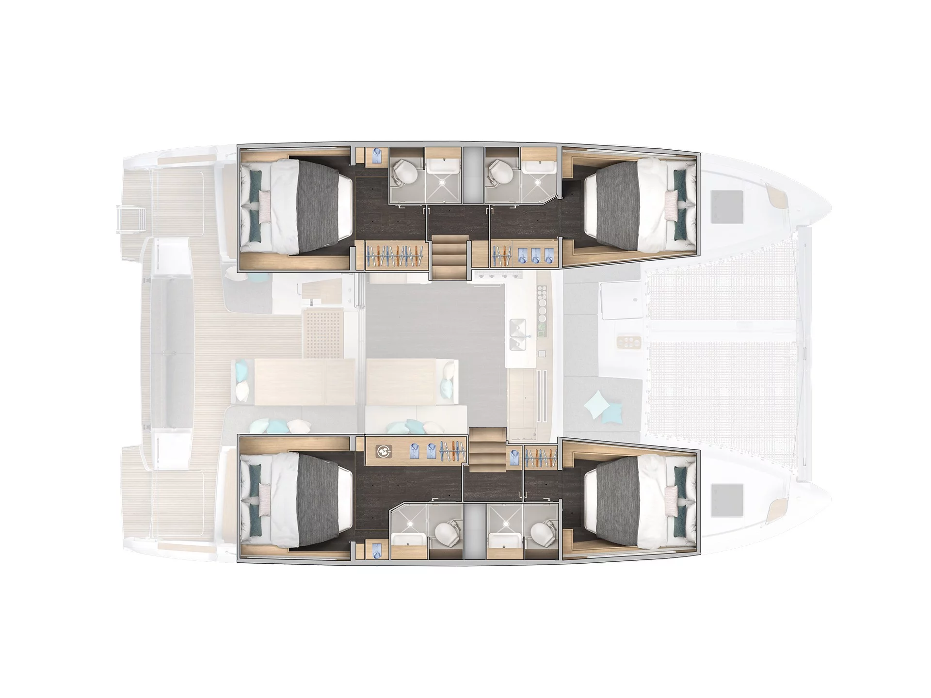 Lagoon 43 (Active.Cruises) Plan image - 6