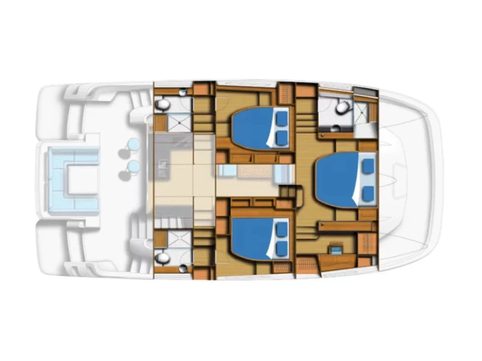 Aquila 44 Yacht (A44) Plan image - 2