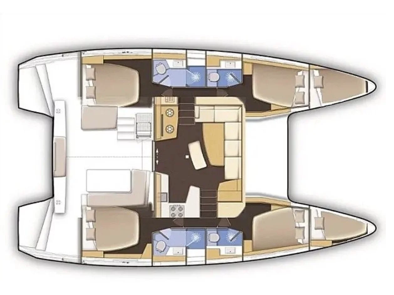 Lagoon 42 (Golden Bride) Plan image - 20